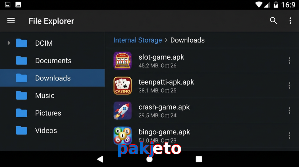 Main screen of Pakjeto gameapk page for PK players