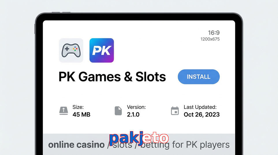 Game list for Pakjeto gameapk section